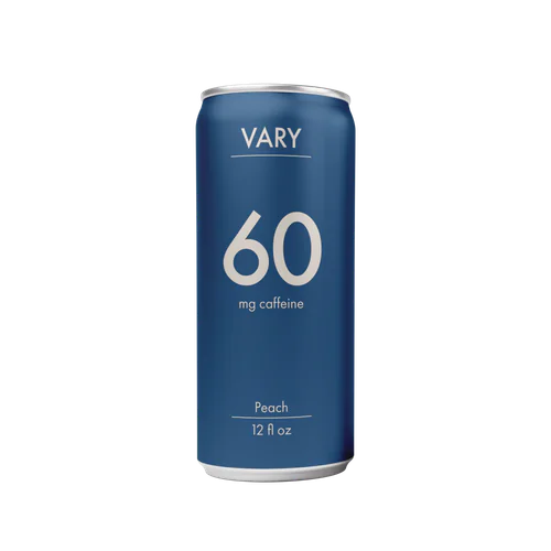 VARY 60 mg can, blue. Product render.